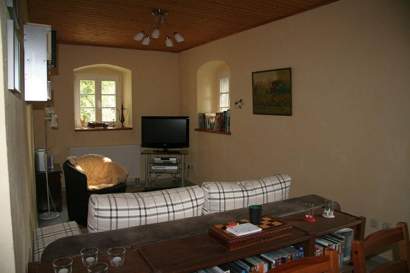 Ganze Ferienwohnung, Ferienwohnung im sanierten Fachwerkhof mit Terrasse und Pool nah an Dresden in Müglitztal, Osterzgebirge