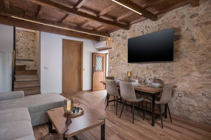 Maison de vacances pour 6 personnes avec balcon in Région de la Canée