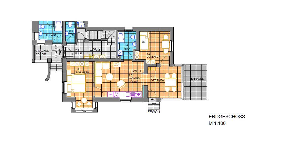 Ganze Ferienwohnung, Prima Klima Villa - Ferienwohnung Steinbrecher in Wehlen, Elbsandsteingebirge
