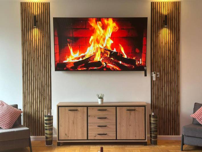 Gîte pour 14 personnes, avec terrasse et vue dans Marienthal