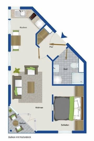 Ferienwohnung für 3 Personen in Husum Hafen, Husum, Bild 2