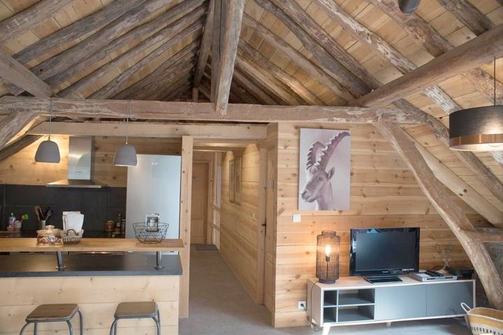 Chalet pour 4 personnes, avec jardin et vue