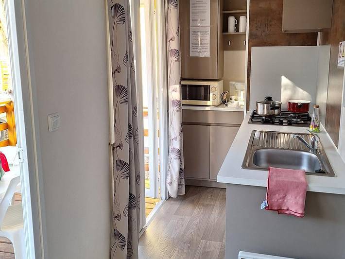 Camping les Rives d'Auzon - Mobilheim 4 personen - Komfort in Saint-Germain, Ardèche
