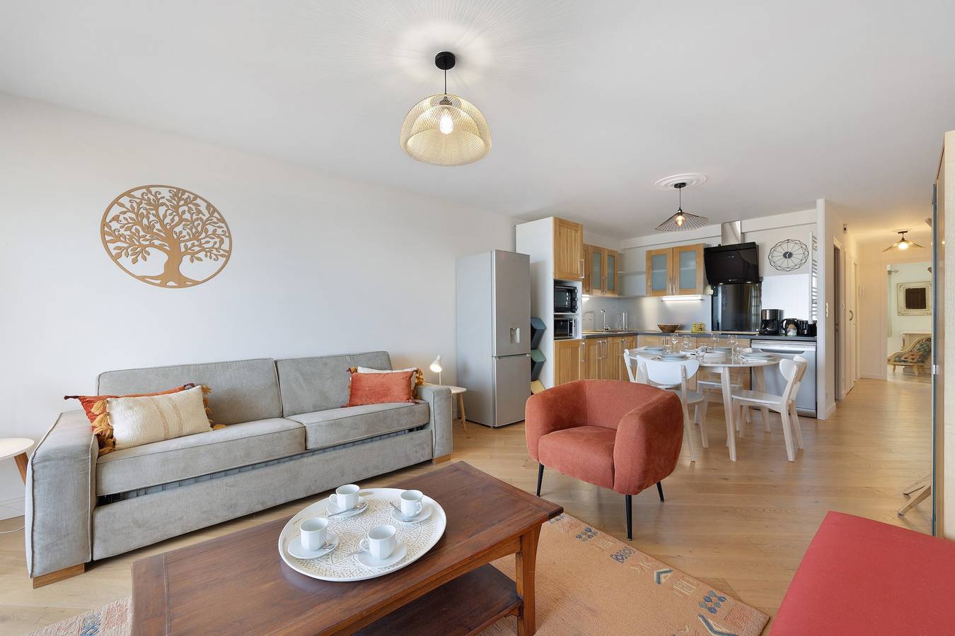 Appartement entier, Appartement « La Terrasse des Demoiselles » : vue mer, balcon et Wi-Fi in Saint-Hilaire-de-Riez, Vendée
