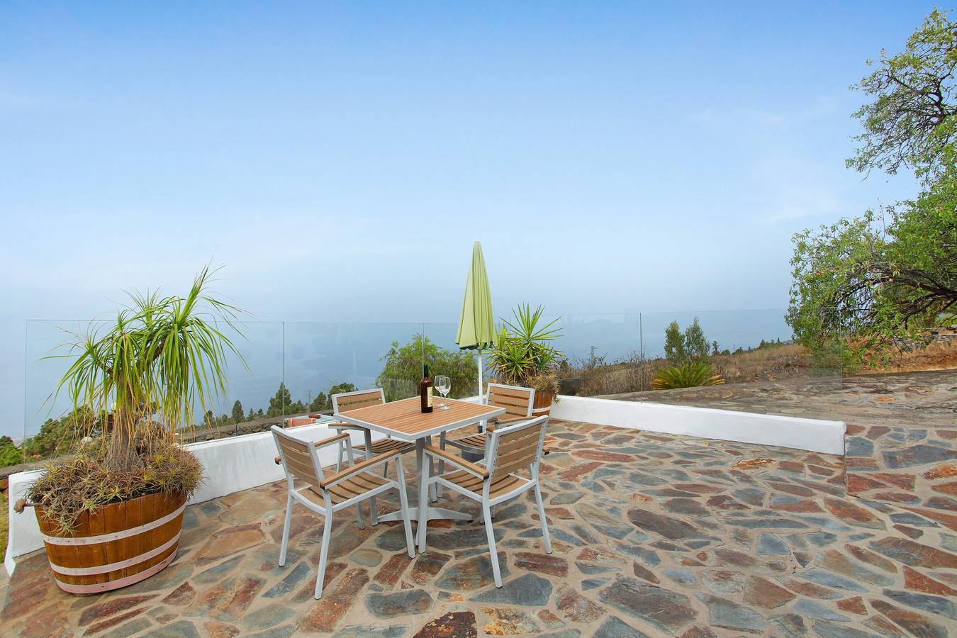 Casa de vacaciones 'La Chirlaca' con vistas al mar, jardín privado y Wi-Fi in Tijarafe, La Palma Sur