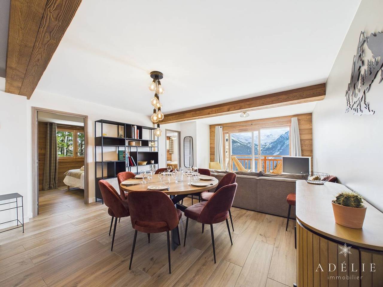 Apartamento vacacional entero, Apartment with 5 rooms sleeping 8/10 people in a new residence 4* in La Rosière, Montvalezan