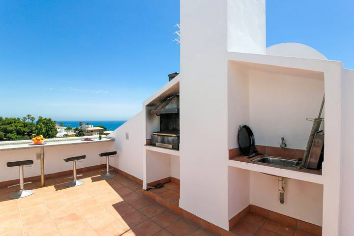 La Cala townhouse, beach 400 m, roof terrace, Bbq in Playa de La Cala - El Torreón (Mijas), Mijas