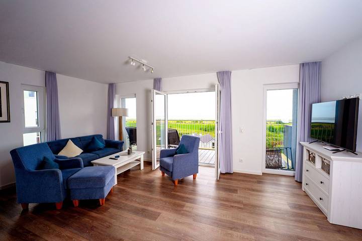 Ferienwohnung für 4 Personen, mit Balkon und Sauna sowie Ausblick in Schillig - 2