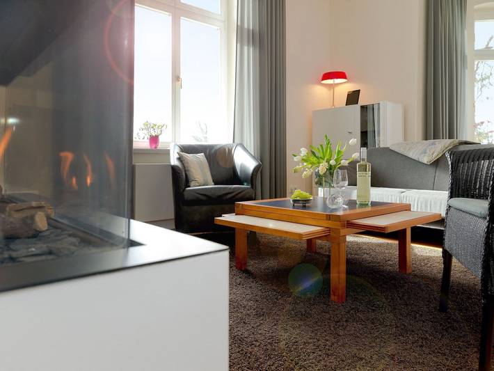 Ferienwohnung mit Meerblick für 6 Personen, mit Sauna