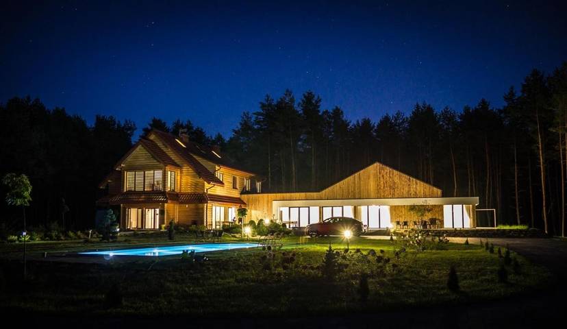 Chambre d’hôte pour 2 personnes, avec Terrasse ainsi que Jardin et Piscine en Pologne