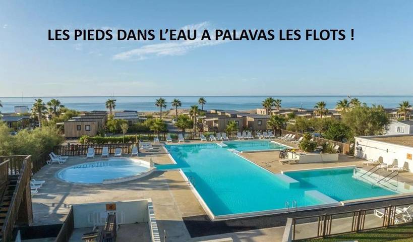 Camping pour 6 personnes, avec Jacuzzi et Terrasse ainsi que Bassin pour enfant et Piscine