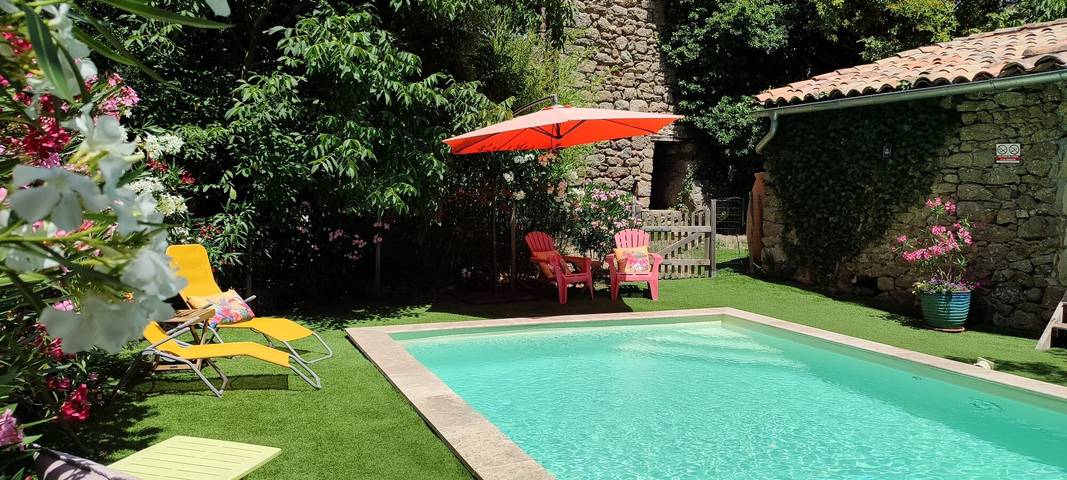 Appartement de vacances pour 3 personnes, avec jardin