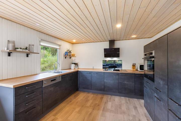 Schönes Ferienhaus mit Kamin – 3 sind Hunde erlaubt in Bjerregård, Holmsland Klit
