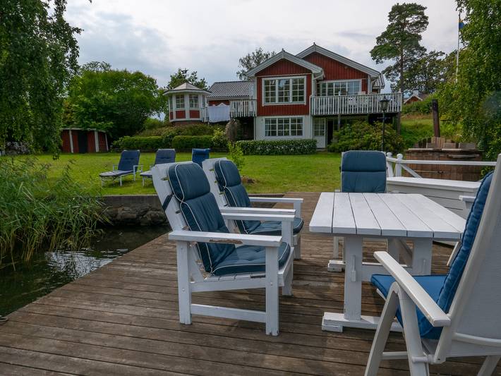Hus för 11 Personer, med Balkong samt Terass och Trädgård och Bastu i Åkersberga