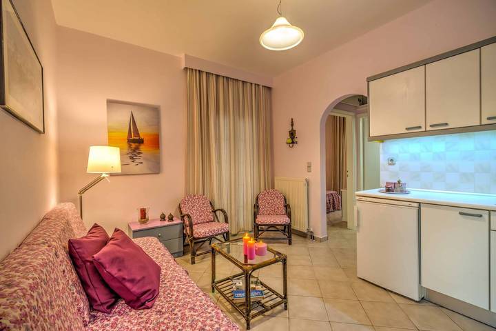 Appartement de vacances pour 3 personnes, avec jardin et balcon