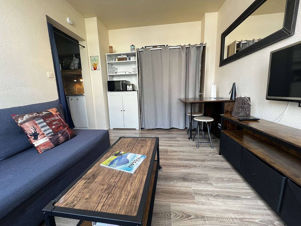 Ganzes Studio, Studio Haustiere erlaubt, Blick auf das Resort in Gourette, Eaux-Bonnes