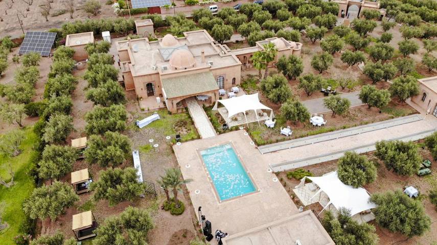 Maison d’hôte pour 2 personnes, avec jardin et piscine ainsi que sauna et vue, animaux acceptés à Tahannaout - 2
