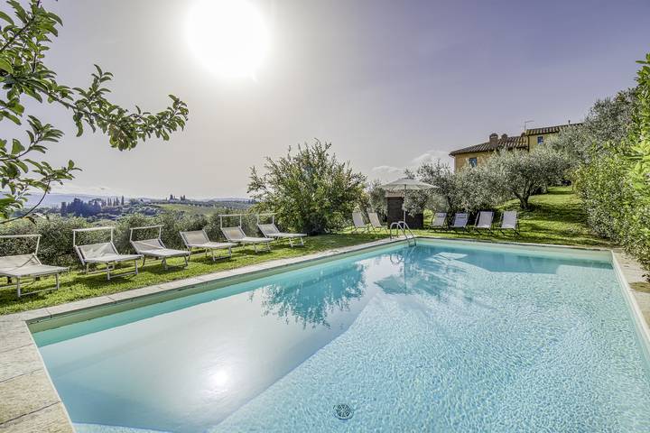 Dom dla 18 osób, z basen i taras, Dla rodziny w Prowincja Florencja