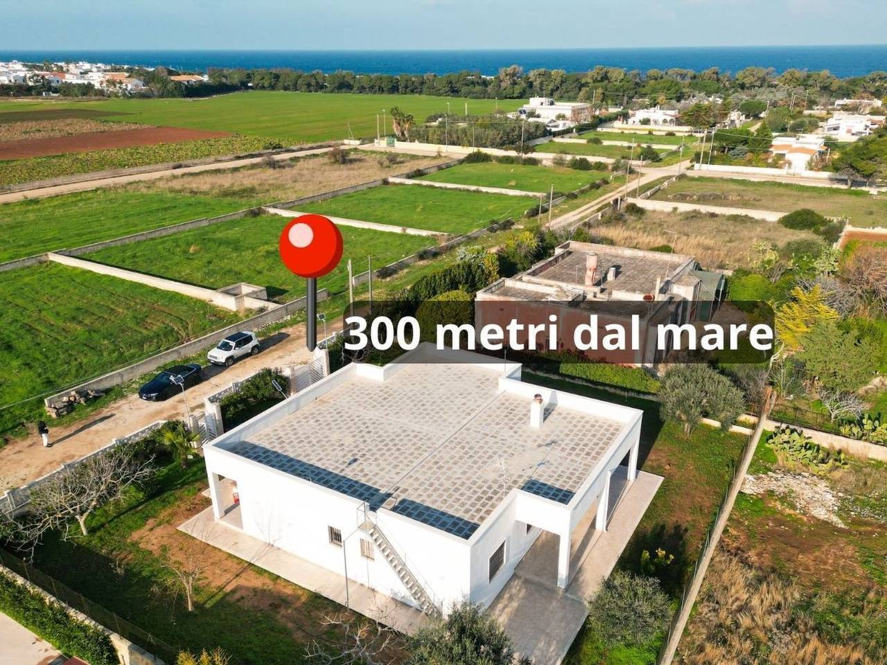 Villa del Mirto 300mt vom Meer, Privatparkplatz, Haustiere erlaubt in Pantanagianni, Carovigno