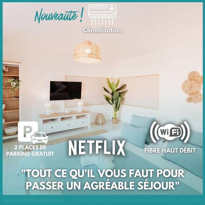 Appartement de vacances pour 6 personnes, avec jardin et terrasse