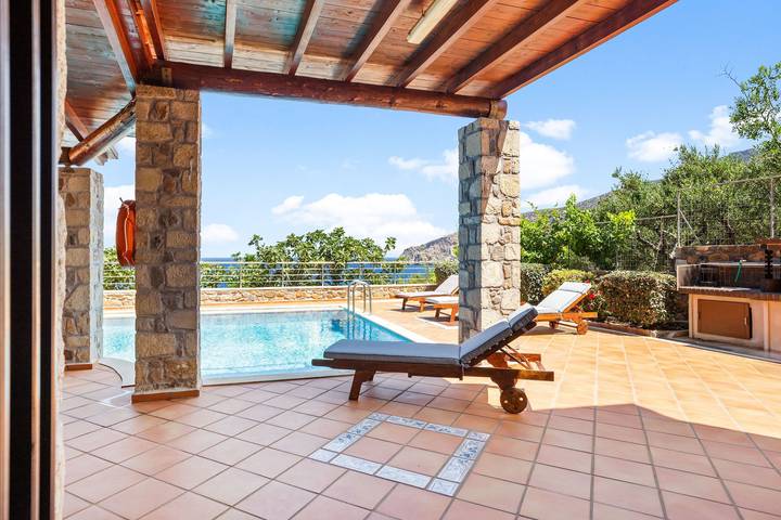 Villa für 6 Personen, mit Garten und Meerblick sowie Pool, kinderfreundlich in Chania und Umgebung - 3