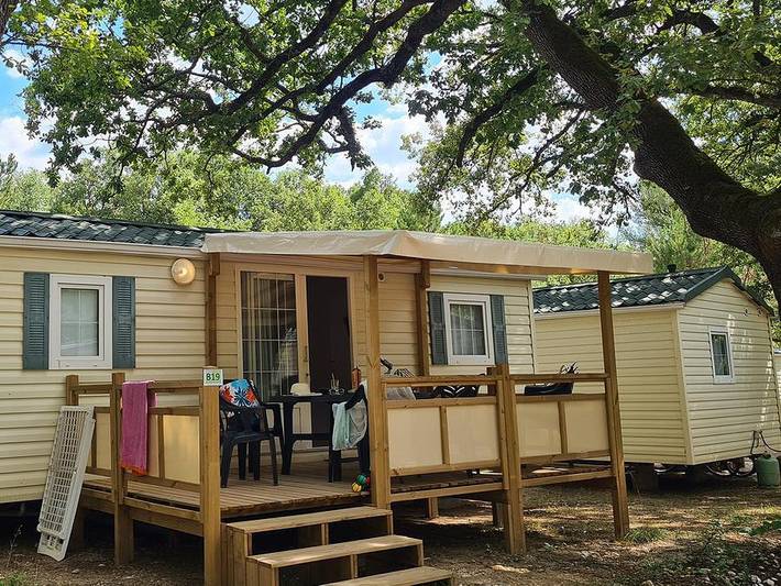 Camping Tikayan Saint Clair - Mobilheim 8 personen - Texas Eco. in Moustiers-Sainte-Marie, Verdonschlucht