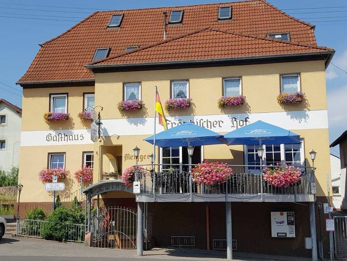 Hotel für 3 Personen, mit Terrasse in Zeitlofs