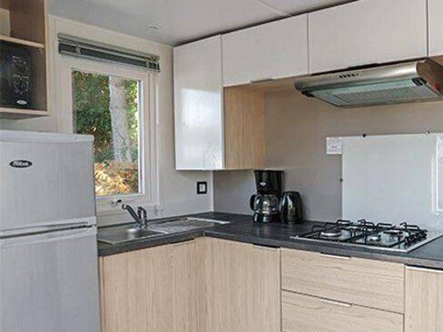 Camping la Vallée - Mobilhome 4 personas - Mobil home | Confort | 2 Dormitorios | 4 Pers | Terraza individual | Aire acondicionado | Tv in Saint-Sauveur-de-la-Mer, Region de Lisieux