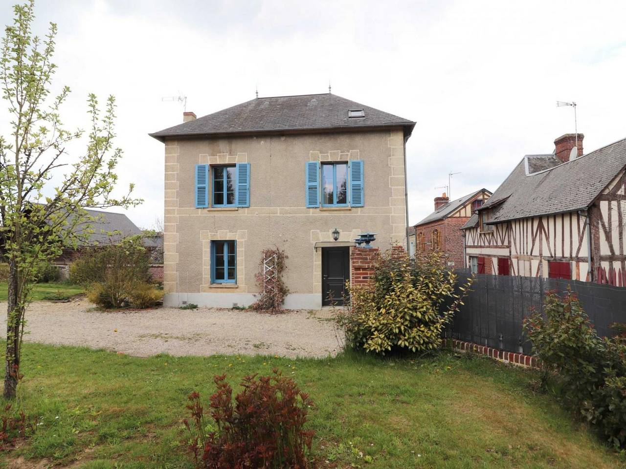 Bright house in village center with enclosed garden in Le Sap, Argentan region