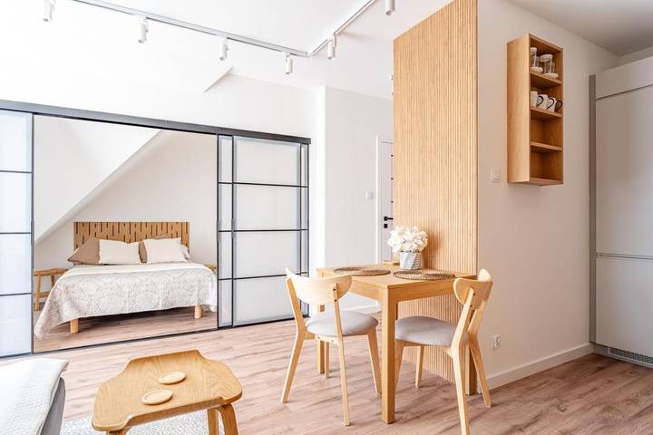 Apartament wakacyjny dla 4 osób, z balkon w Chełm