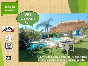 Chambre d’hôte pour 2 personnes, avec piscine dans l' Hérault