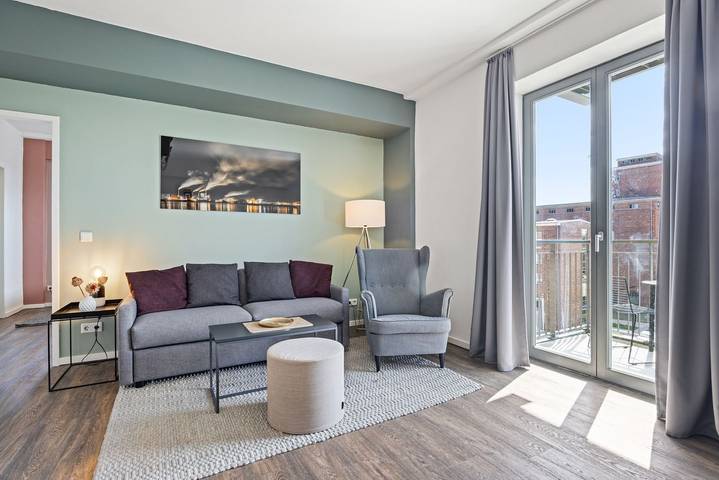 Ferienwohnung für 3 Personen, mit Balkon in Wismar
