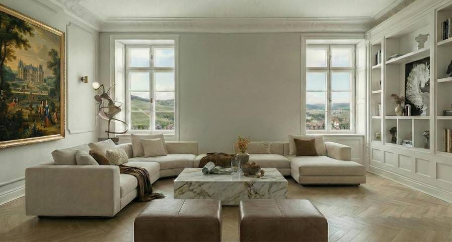 Ferienwohnung für 2 Personen, mit Ausblick und Garten, mit Haustier