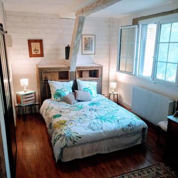 Chambre d’hôte pour 2 personnes, avec jardin et piscine ainsi que vue et terrasse à Limeray