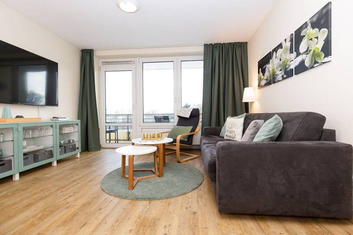 Ferienwohnung für 4 Personen, mit Whirlpool und Balkon sowie Sauna, mit Haustier in Döse