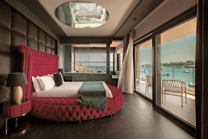 Hotel dla 2 osób, z taras i basen oraz jacuzzi w Malta