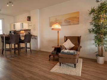 Ferienwohnung für 4 Personen, mit Terrasse und Ausblick, mit Haustier am Südstrand Wilhelmshaven