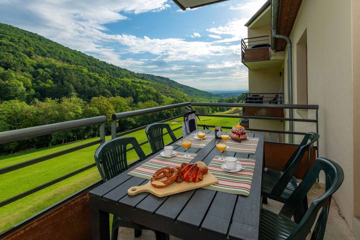 Gîte pour 4 personnes, avec piscine ainsi que balcon et sauna à Ammerschwihr - 3