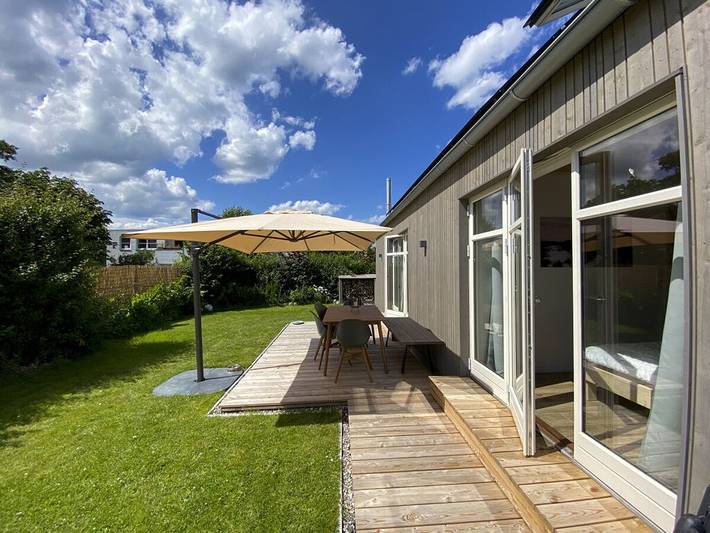 Ferienhaus für 4 Personen, mit Garten und Terrasse sowie Sauna am Schönberger Strand