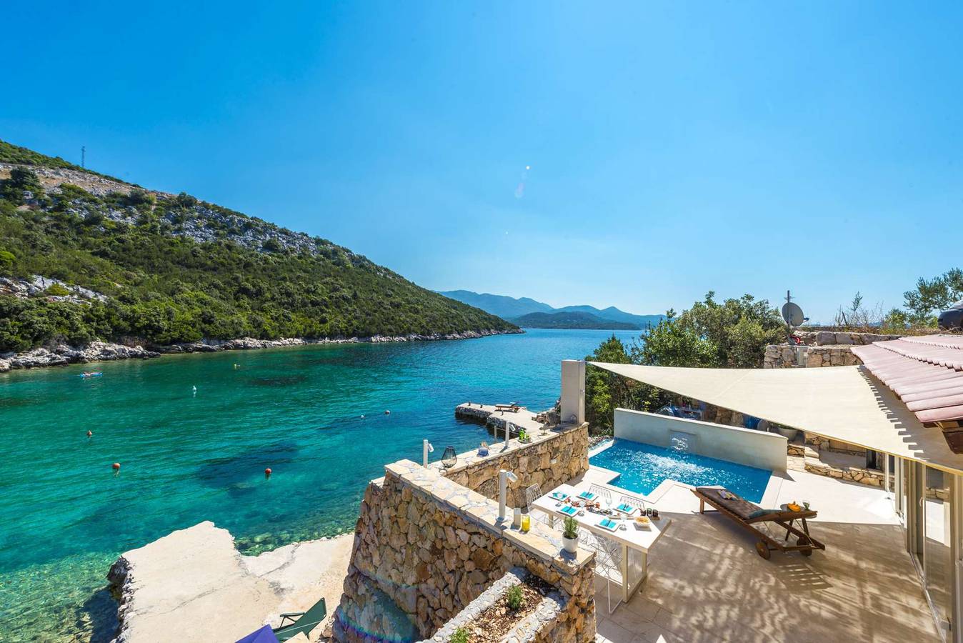 Amara Cottage - Juwel am Strand mit beheiztem Pool für bis zu fünf Gäste in Dubrovnik-Neretva