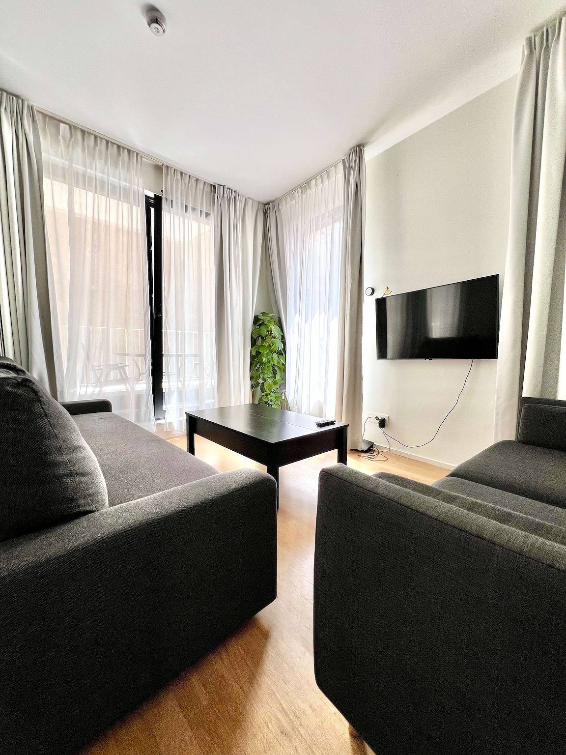 Appartement entier, Appartement de vacances pour 4 personnes avec balcon/terrasse in Bruxelles, Région de Bruxelles