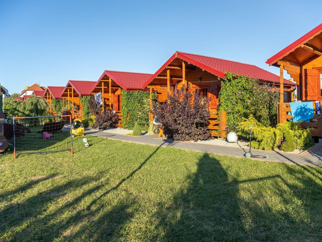 Ferienhäuser, Sommerschwimmbad, Whirlpool, Sauna in Gaski, Powiat Koszaliński