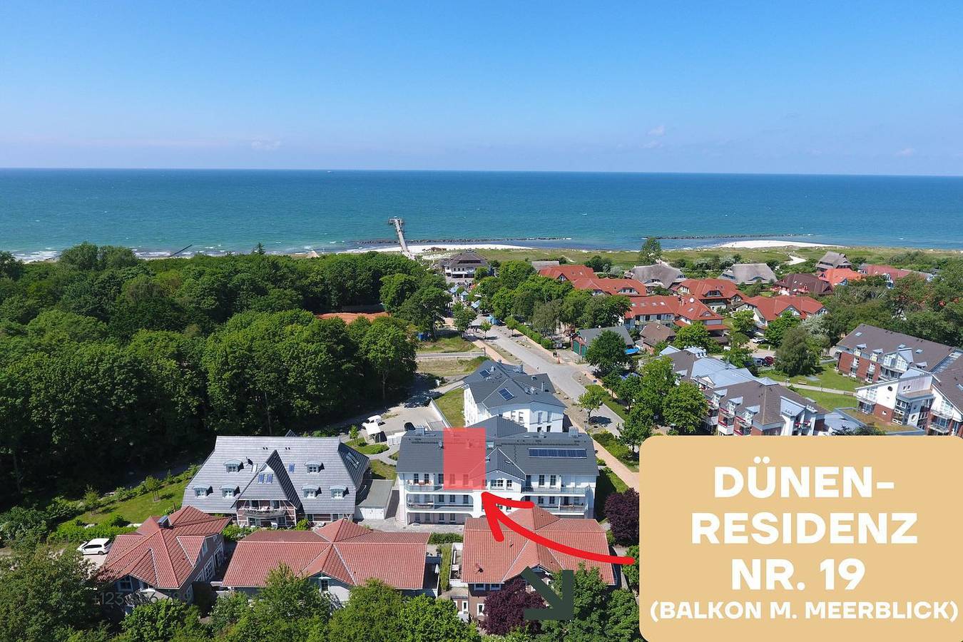 Appartement entier, Dachgeschoss-Wohnung Dünen-Residenz 19 im Ostseebad Wustrow in Wustrow, Fischland