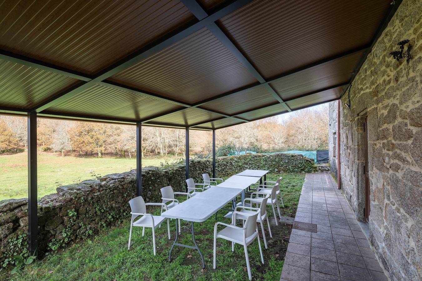 Maison rurale 'Chan Da Ra' avec vue sur la montagne, piscine privée et terrasse privée in A Lama, Province de Pontevedra