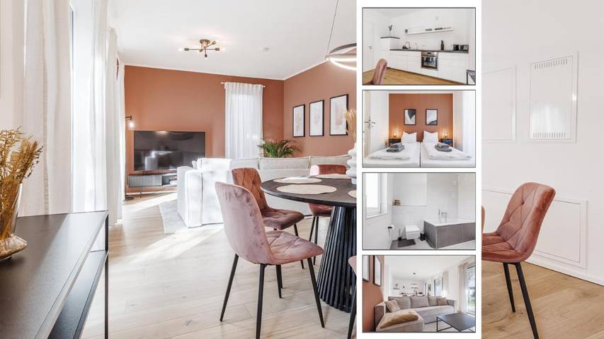 Ferienhaus für 4 Personen, mit Balkon und Terrasse sowie Garten und Ausblick in Erlangen