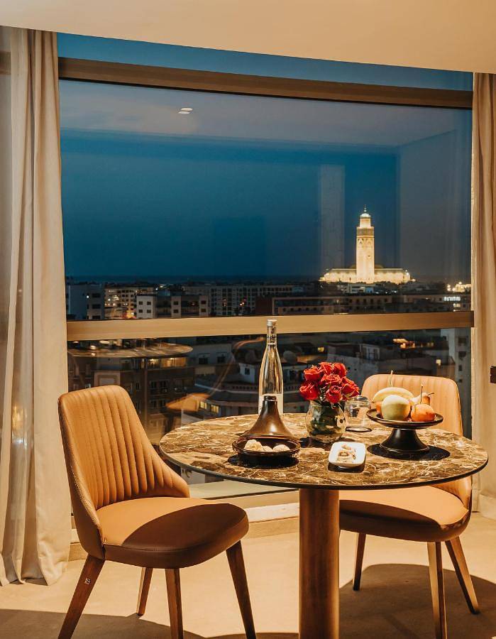 Hôtel pour 2 personnes, avec piscine ainsi que vue et sauna