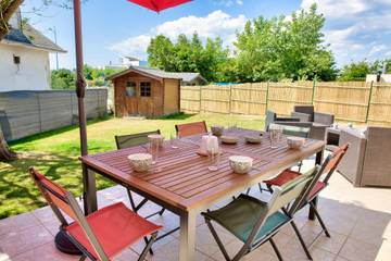 Gîte pour 6 personnes, avec terrasse et jardin à Île-Tudy