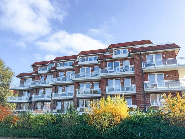 Ferienwohnung für 4 Personen, mit Balkon und Terrasse sowie Sauna und Seeblick in Cuxhaven