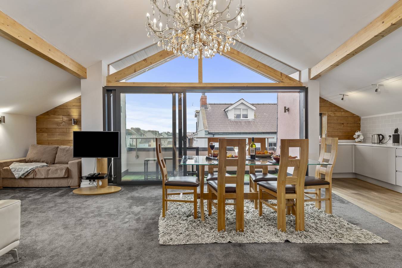 Ganze Wohnung, Ferienwohnung für 6 Personen mit Balkon in Tenby, Pembrokeshire