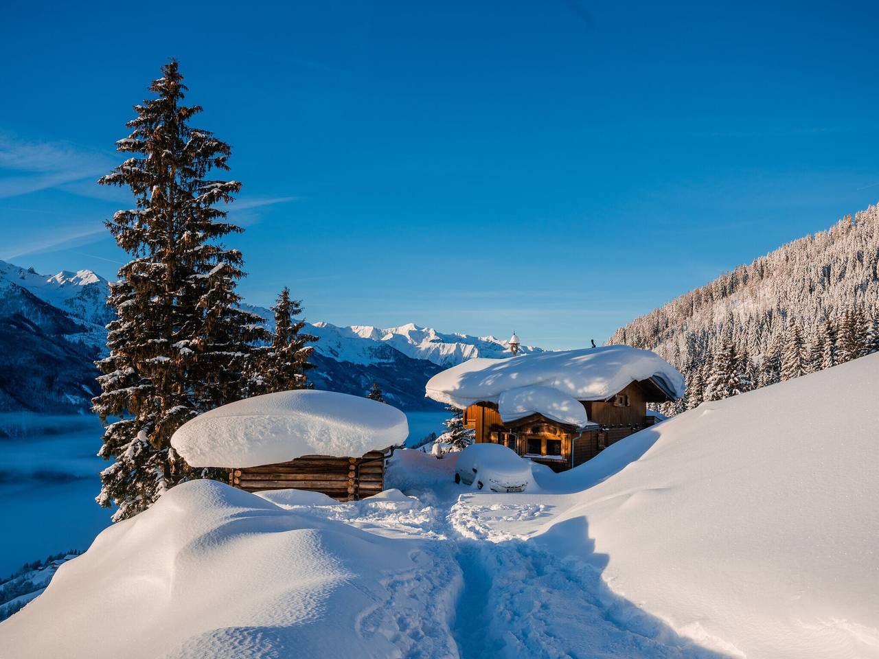 Hütte in Hollersbach nahe Kitzbühel Lift in Hollersbach im Pinzgau, Kitzbüheler Alpen